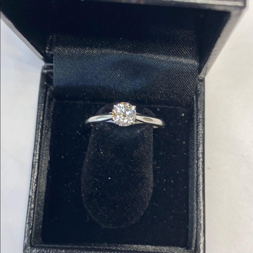Diamond Solitaire Ring - image 1
